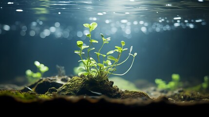 Fototapeta na wymiar Underwater plant