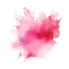 soft pink watercolor splash stain background - obrazy, fototapety, plakaty