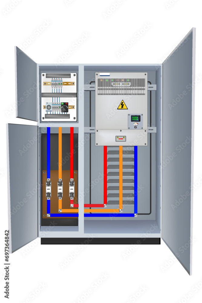 Fototapete control panel. production control panel and control of computer devices. touchpad. vector graphics