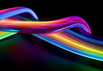 Colorful abstract wave flow design