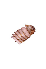Delicious juicy pork or beef steak grilled with salt, spices and herbs