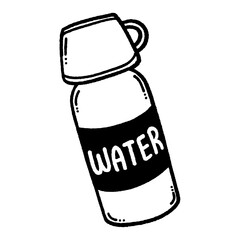 svg happy picnic doodle element set