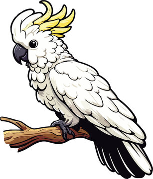 illustration of a cacatu