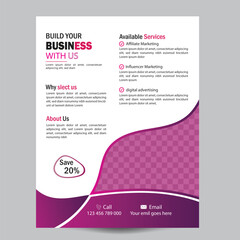 New Business Flyer template design 2024. New and modern Business Flyer Template