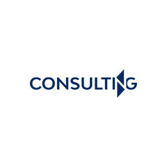 consulting logo wordmark concept vector
