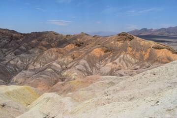 colorful landscape in the desert, death valley, california