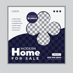 Real estate social media post design template