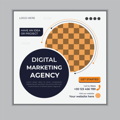 Digital marketing agency business promotion corporate social media post template