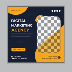 Digital marketing agency business promotion corporate social media post template
