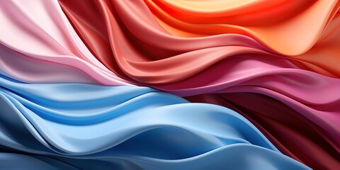 Obraz premium A colorful abstract wave with pastel colors