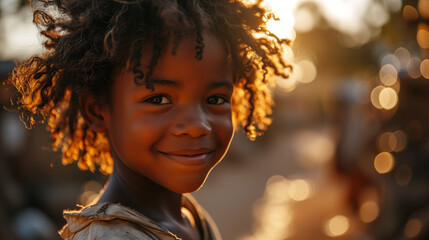 Richesse en Ébène : Célébrer la Diversité et l'Innocence des Enfants à la Peau Noire
