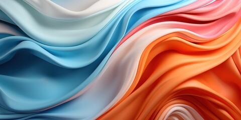 Obraz premium A colorful abstract wave with pastel colors