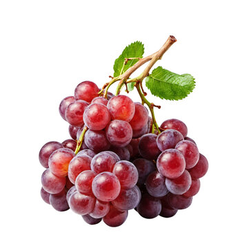 photo of bunch of grapes isolated on transparent background