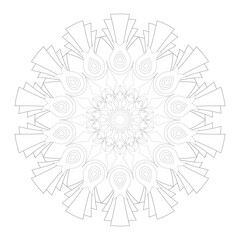 Vector Mandala Coloring Pages & Books