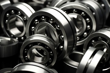 Ball bearings for industry - obrazy, fototapety, plakaty
