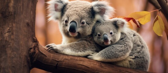 Koala cuddles at Australian Zoo.