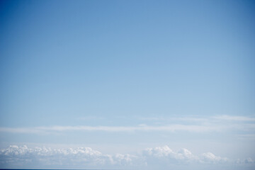 Beautiful blue sky with clouds