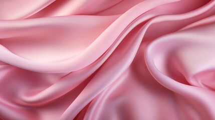 The texture of pink fabric is influenced by movement.