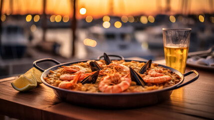 A vibrant snapshot of authentic paella