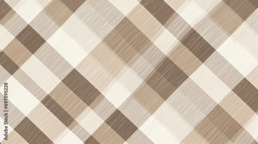 Poster A simple and classic brown and white checkered pattern. Perfect for adding a touch of elegance and sophistication to any design project