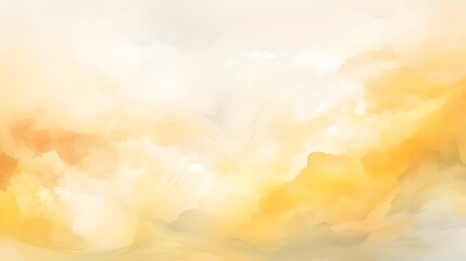 Watercolor yellow abstract backgroud texture