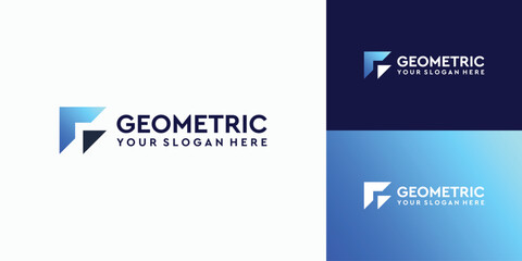 Geometric letter G logo design