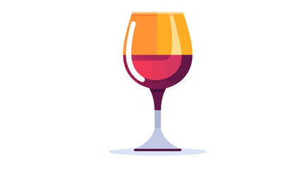 Wine glass icon - Vector illustration isolated on white background
