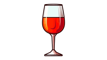 Wine glass icon - Vector illustration isolated on white background