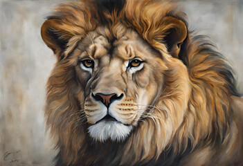Fototapeta premium portrait of a lion