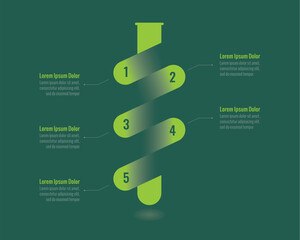 test tube information template. scientific infographic template. web, internet, annual report, magazine infographic template