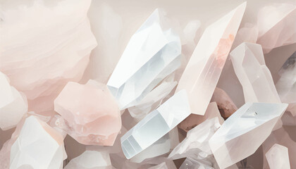 Vector quartz crystal Abstract Polygonal Geometric Background. Vector illustration