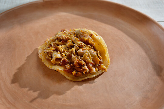 A view a tripa street taco.