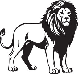 Lion silhouette vector illustration. Lion silhouette, Icon and Sign.