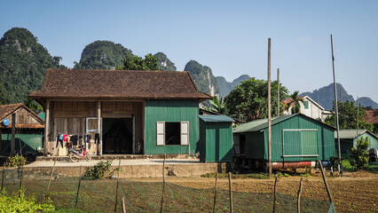 The landscape of Phong Nha Region in Northern Vietnam