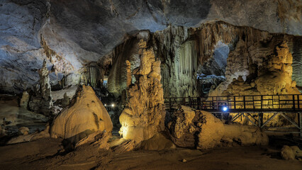 The caves in Phong Nha region in Northern Vietnam