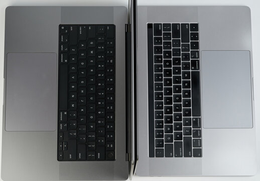Different design of macbook pro laptop