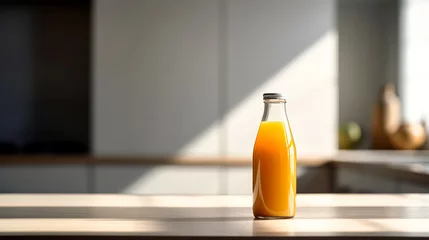 Foto op Plexiglas Revitalize with freshly squeezed orange juice in a bottle. © Алла Морозова