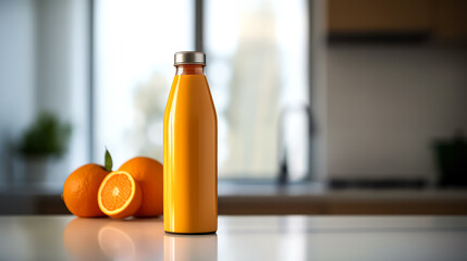 Revitalize with freshly squeezed orange juice in a bottle.
