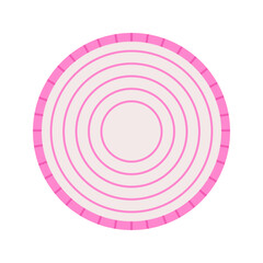 Sliced purple onion icon