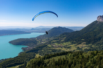 Paragliding Above Lake Annecy