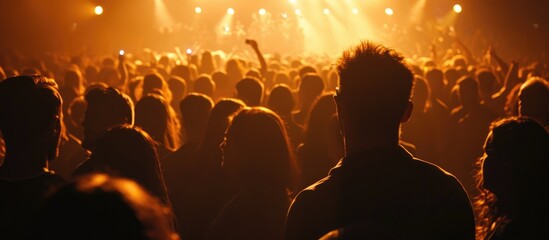 Concert lighting from the audience.