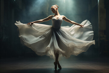 Naklejka premium ballet dancer in tutu