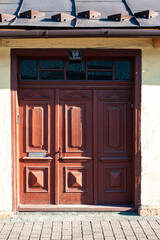 The old entrance door to the house 