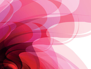 Abstract pink background with curved lines