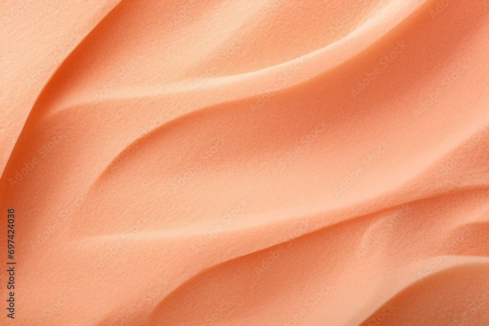 Poster abstract texture background in trendy color peach fuzz. background with selective focus and copy spa