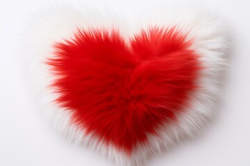 Fluffy heart, tender love concept. Background with selective focus and copy space