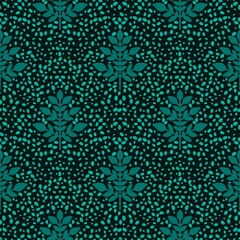 Flora abstract tree seamless leaves pattern for kitchen textiles and fabrics and linens and wrapping