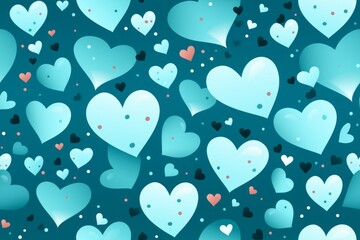 Flat pattern of hearts, background. Valentine's day concept. Backdrop with copy space for an inscription.