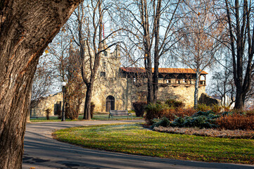 Ruins of the royal castle  Nowy Sącz, Poland, EU.