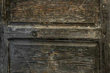 An old wooden door poorly treated by time. Vector wood texture background